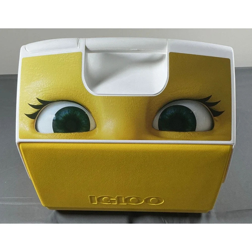 Igloo Post Malone Playmate Elite Cooler Yellow White Limited Edition Grillz Eye‎